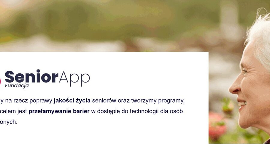 zdjęcie strony www fundacji seniorapp